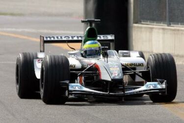 Minardi during qualifying at Monza