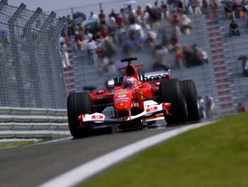 Ferrari qualifying action from Shanghai