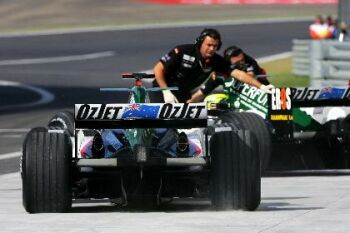 Minardi action from the 2004 Chinese Grand Prix in Shanghai