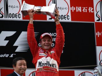 Action from the 2004 China Grand Prix in Shanghai