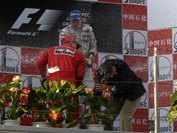 Action from the 2004 China Grand Prix in Shanghai