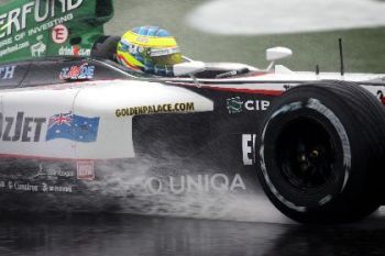 Minardi Friday morning free practice action from Suzuka