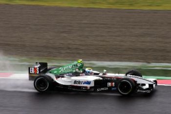 Minardi Friday morning free practice action from Suzuka