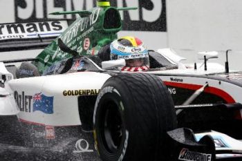 Minardi Friday morning free practice action from Suzuka