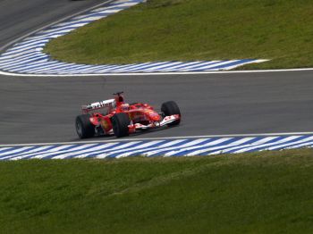 Ferrari 2004 Brazilian Grand Prix action