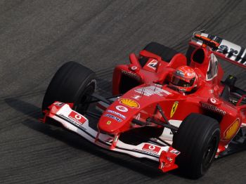 Ferrari 2004 Brazilian Grand Prix action