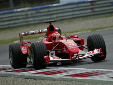 Michael Schumacher at Monza last week prior to his crash