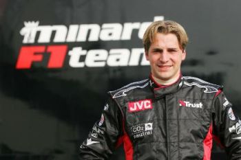 Albers took part in the Faenza squads Misano test last month, driving a 2004-specification Minardi Cosworth PS04B