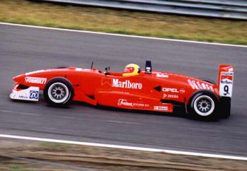 Christijan Albers is seen here at the wheel of  Dallara F399 on his way to fourth place at the 1999 Marlboro Masters event at Zandvoort, an event he attended as German F3 Champion