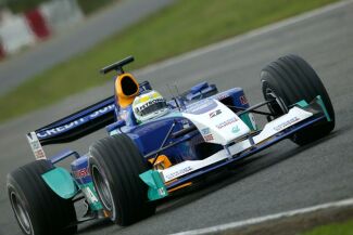 Giancarlo Fisichella undertakes his first test for his new team Sauber prior to Christmas