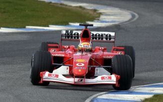 F1 Ferrari testing