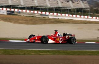 Ferrari testing at Barcelona