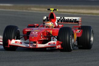 Ferrari testing at Barcelona