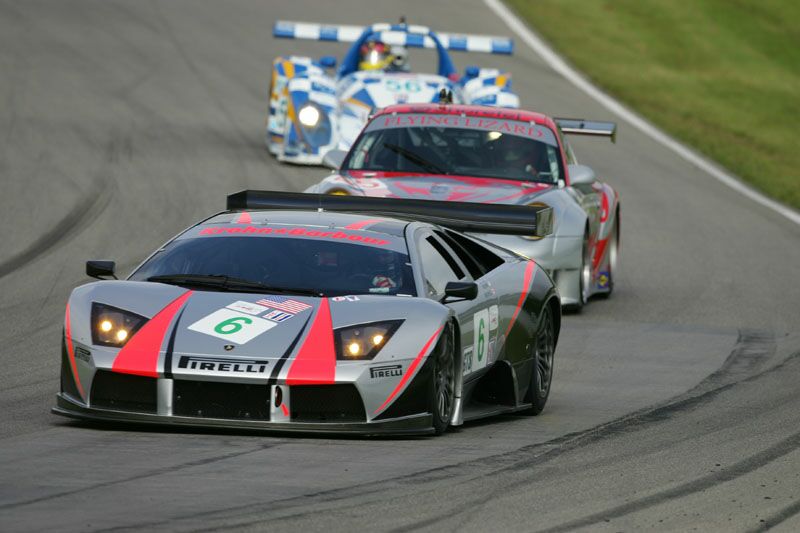 Krohn Barbour Racing Lamborghini Murcielago R-GT at Mosport during practice prior to the team's withdrawal