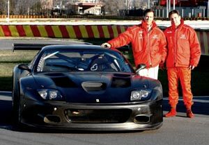 Thomas Biagi will join Danny Sullivan and John Bosch, seen here, in a Ferrari 575 GTC at Sebring