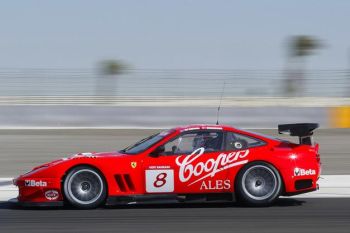 Coopers Ferrari 550 Maranello action from the 2004 Bahrain GT Festival