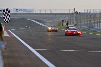 Coopers Ferrari 550 Maranello action from the 2004 Bahrain GT Festival