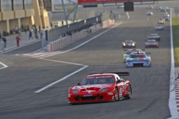 Coopers Ferrari 550 Maranello action from the 2004 Bahrain GT Festival