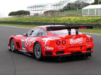 In preparation for next month's Bahrain GT Festival, Alan Simonsen recently tested Coopers Racing's ex-Rafanelli Ferrari 550 Maranello at Phillip Island