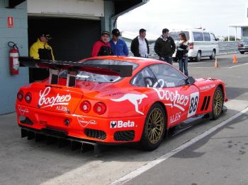 In preparation for next month's Bahrain GT Festival, Alan Simonsen recently tested Coopers Racing's ex-Rafanelli Ferrari 550 Maranello at Phillip Island