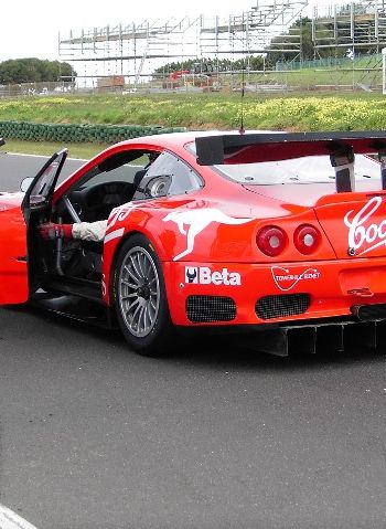 The Coopers Racing Team Ferrari 550 Maranello recetly tested at the Phillip Island circuit in the hands of highly rated Danish sportscar driver Allan Simonsen.