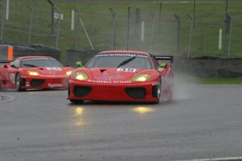 Action from the British GT Championship round at Brands Hatch yesterday