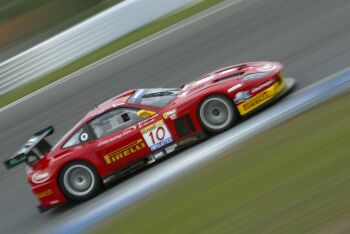 JMB Racing Ferrari 575 GTC on its racing debut at Estoril last year