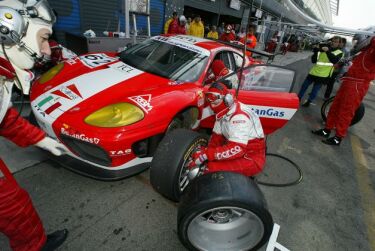 FIA GT race action from Monza