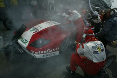 FIA GT race action from Monza