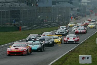 FIA GT race action from Monza