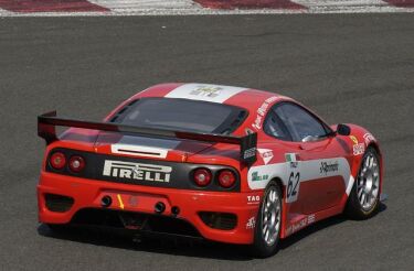 The GPC Squadra Corse N-GT class Ferrari 360 Modena failed to build on its promising pole at Magny Cours