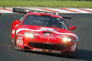 BMS Scuderia Italia Ferrari 550 Maranello race action from the 2004 Proximus 24 Hours of Spa