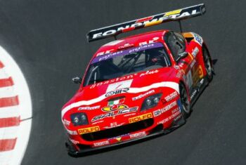 BMS Scuderia Italia Ferrari 550 Maranello race action from the 2004 Proximus 24 Hours of Spa