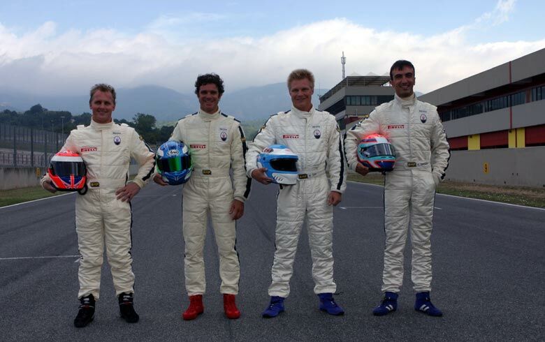 Johnny Herbert, Fabrizio De Simone, Mika Salo & Andrea Bertolini