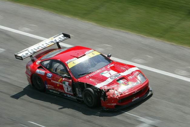 FIA GT action from Imola today