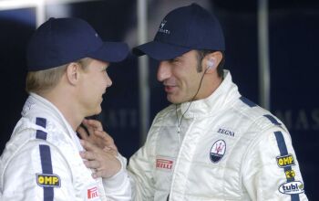 Mika Salo and Andrea Bertolini at Oschersleben