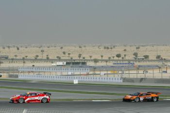 FIA GT Championship free practice ction from Dubai today