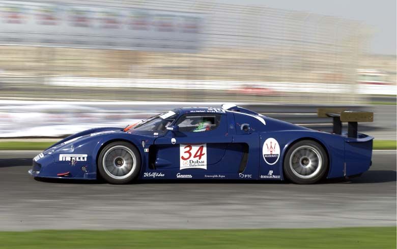 AF Corse Maserati MC12 during qualifying in Dubai today