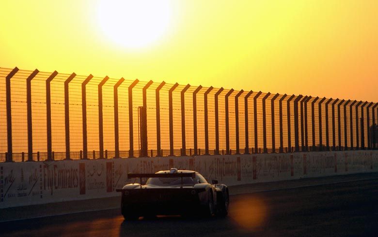 AF Corse Maserati MC12 during qualifying in Dubai today