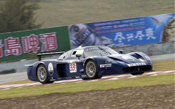 Maserati MC 12 at Zuhai during free practice today