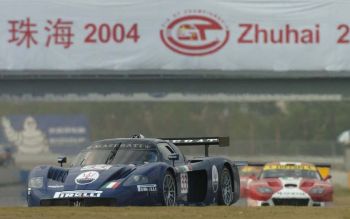 Maserati MC 12 at Zuhai during free practice today