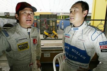 Chinese drivers, Mikael Choi & Samson Chan seen here, have been joined by fellow countryman Phillip Ma, in the DAMS Lamborghini Murcielago R-GT usually piloted by Felipe Ortiz & Bebbe Gabbiani