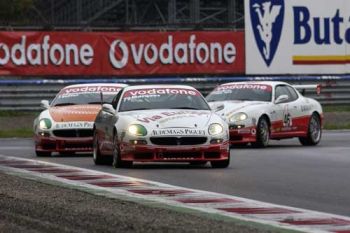 Trofeo Maserati Vodafone action from Monza yesterday