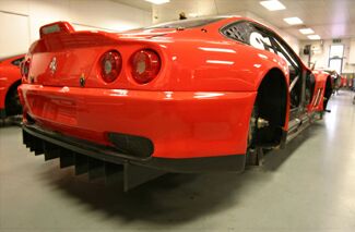 Colin McRae's Ferrari 550 Maranello for Le Mans takes shape at Prodrive's Banbury facility