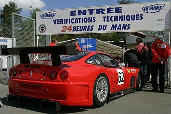 Action from Le Mans scruitineering