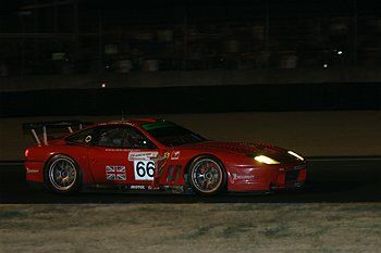 Night time race action from Le Mans