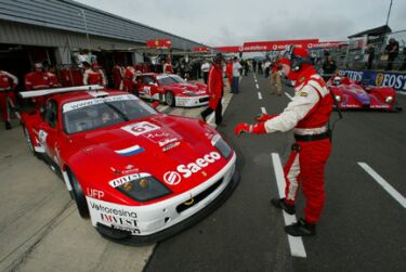 Barron Connor Racing Ferrari 575 GTC at the Silverstone LMES race