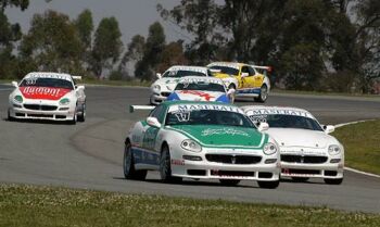 Maserati Trofeo Brasilia race action from Curitiba at the weekend