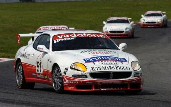 Trofeo Vodafone Maserati action from Vallelunga