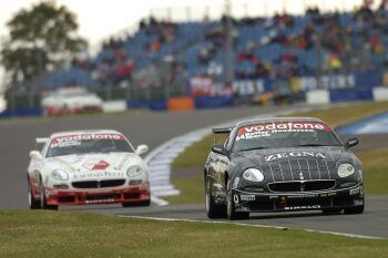 Maserati Trofeo Europa action from Silverstone yesterday